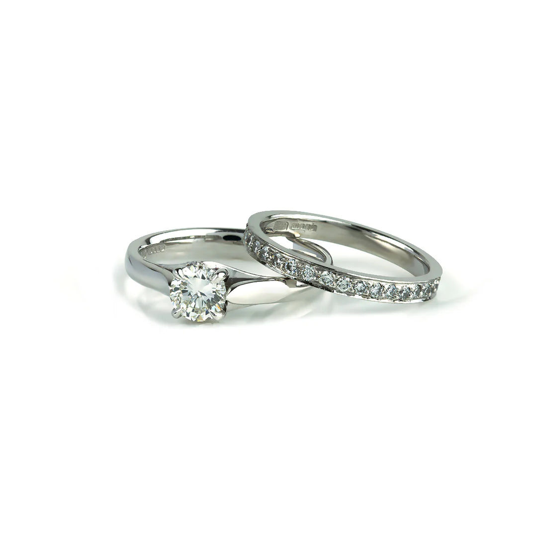 Handmade platinum 2025 wedding rings