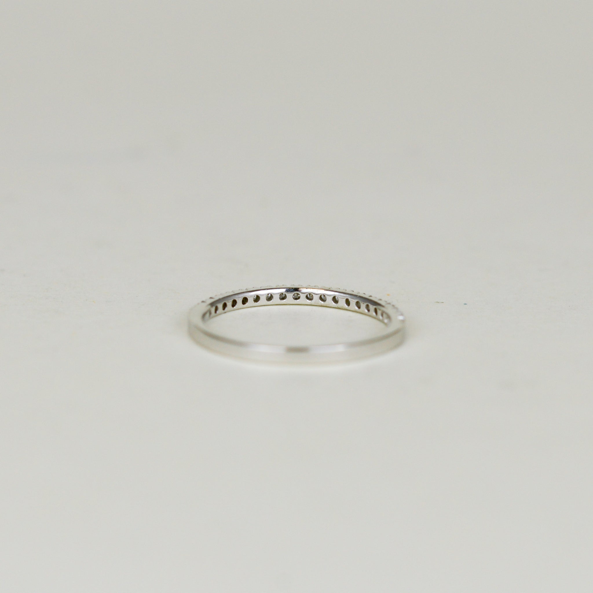 Platinum 0.20ct Round Brilliant Diamond Half Eternity Ring