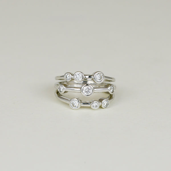 White Gold 18ct, 0.51ct Round Scattered Diamond Dress Ring White Gold 18ct, 0.51ct Round Scattered Diamond Dress Ring
