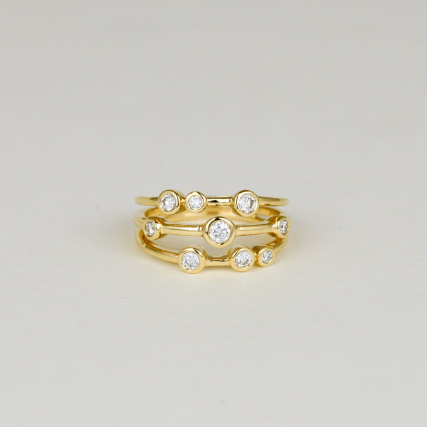 Yellow Gold 18ct, 0.33ct Round Scattered Diamond Dress Ring Yellow Gold 18ct, 0.33ct Round Scattered Diamond Dress Ring