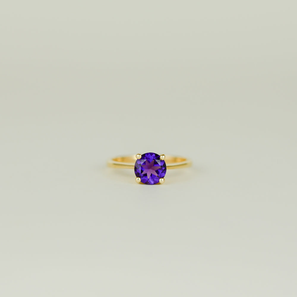 Simple on sale amethyst ring