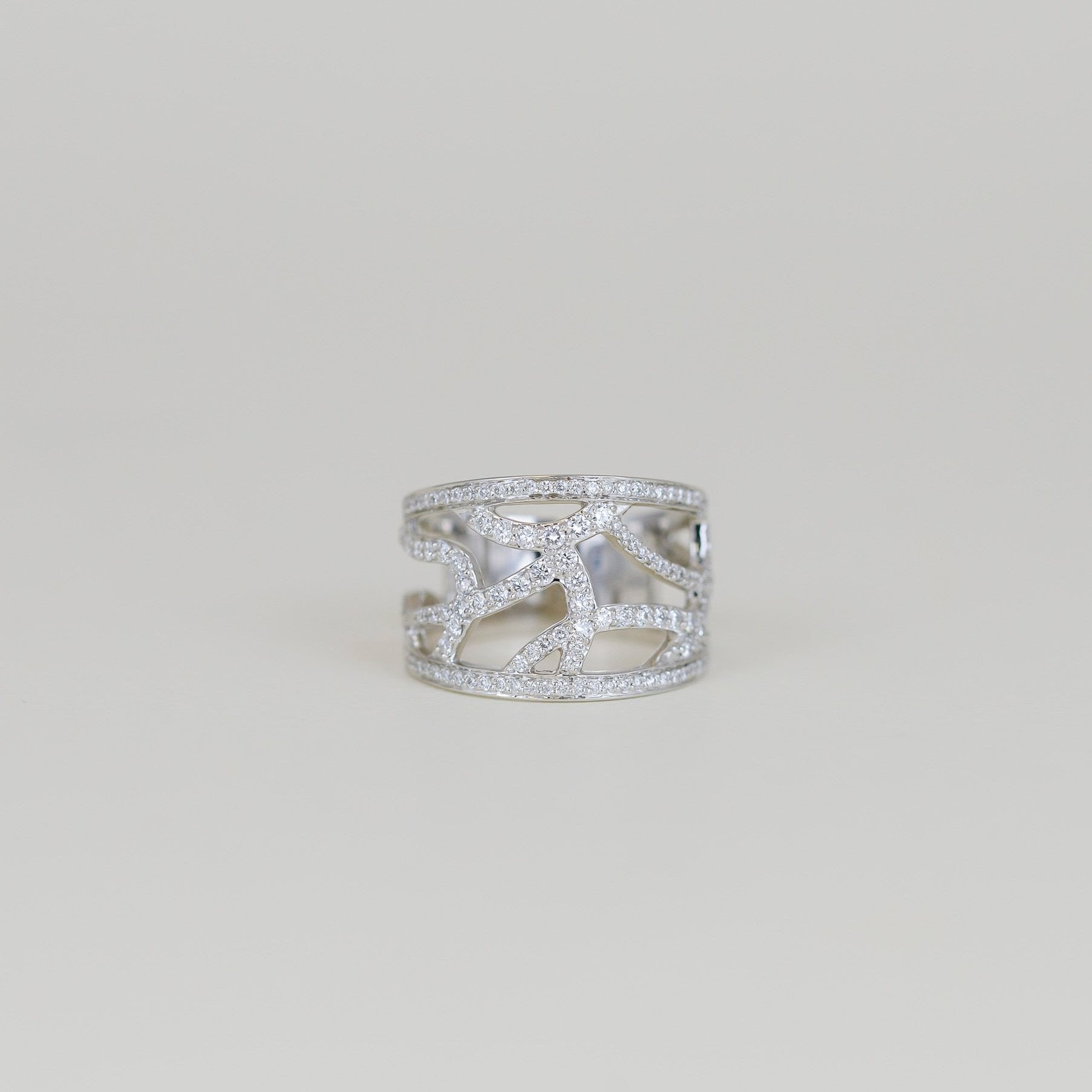 18ct White Gold 0.78ct Pav Set Diamond Dress Ring - Anthony Paul Jewellery 18ct White Gold 0.78ct Pav Set Diamond Dress Ring - Anthony Paul Jewellery
