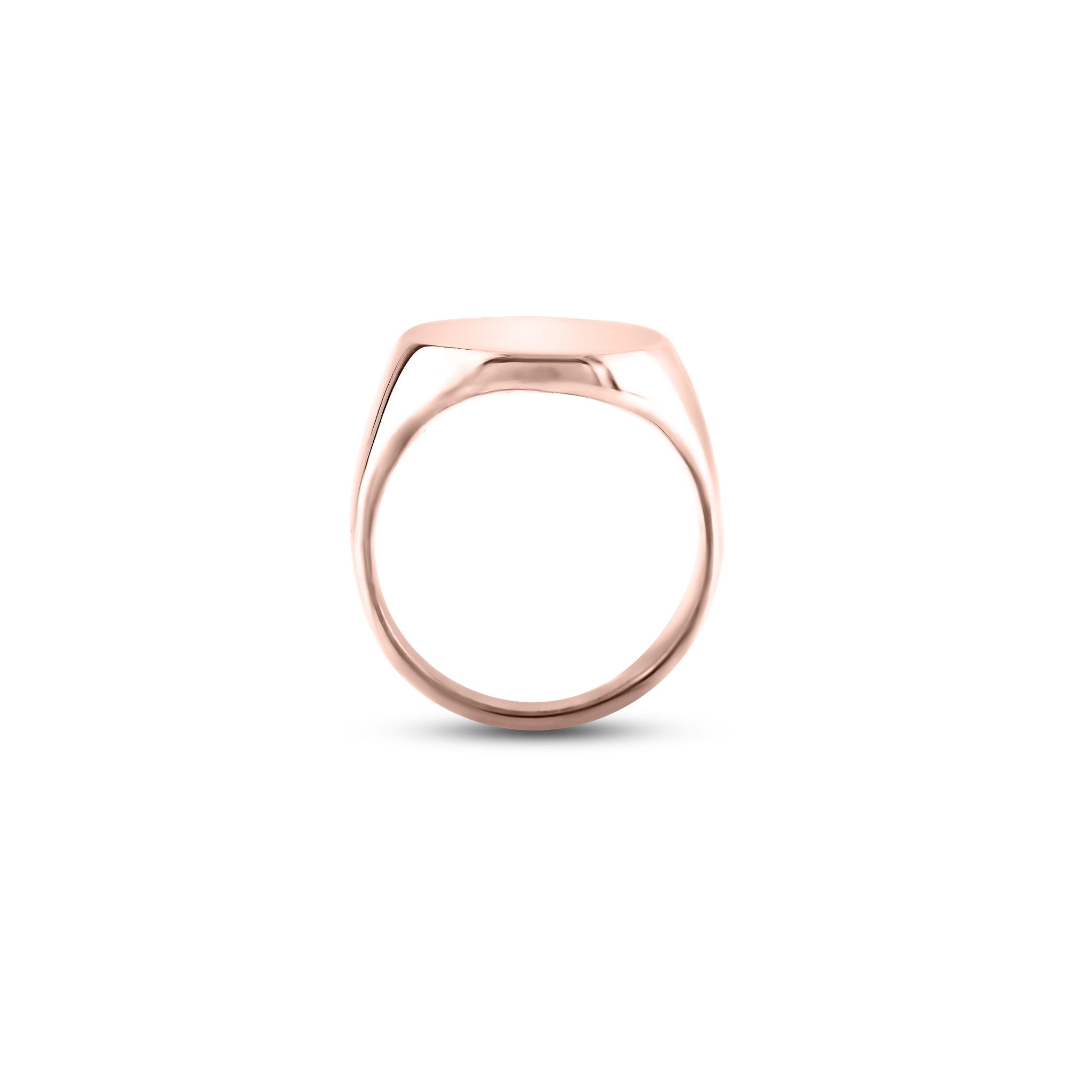 9ct Rose Gold 20 x 16mm Oval Signet Ring