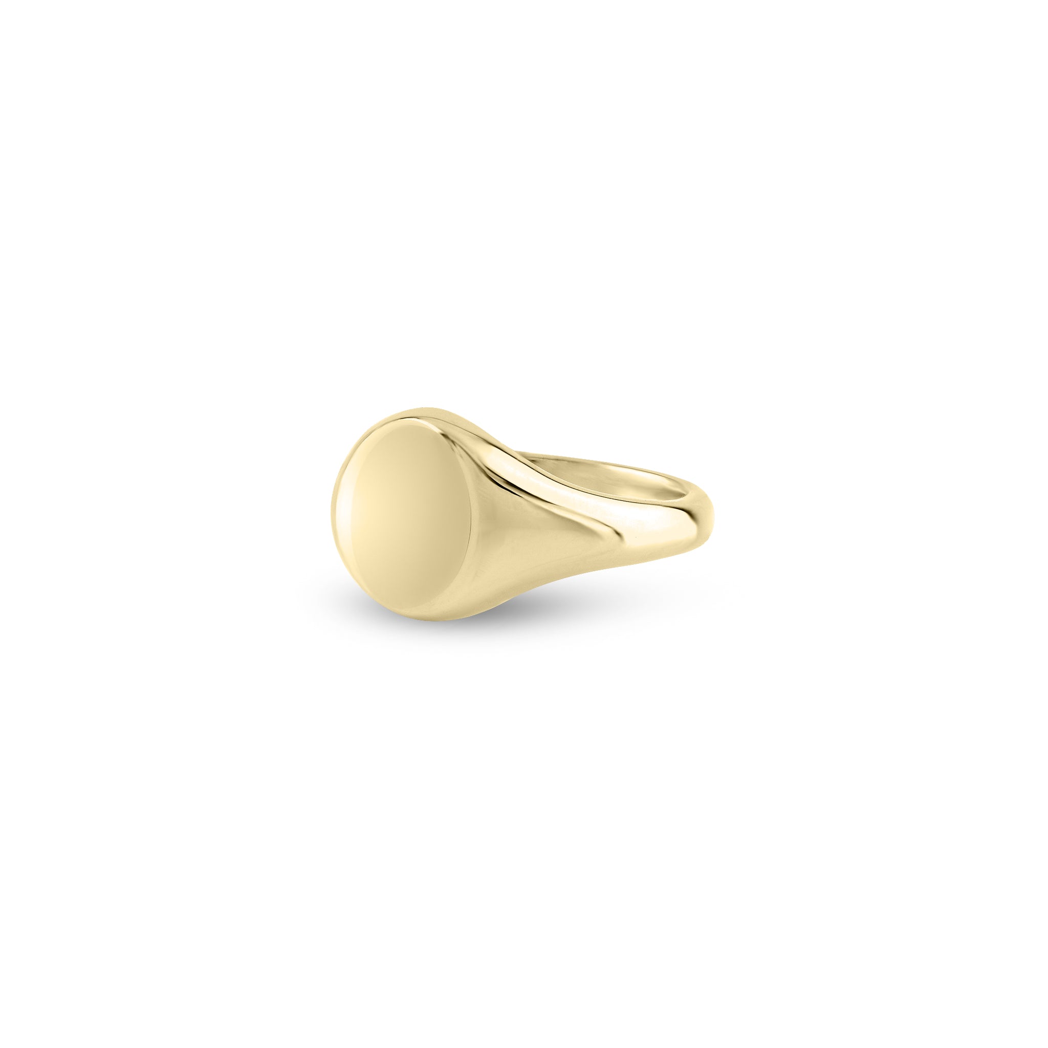 9ct Yellow Gold 11 x 9mm Oval Signet Ring