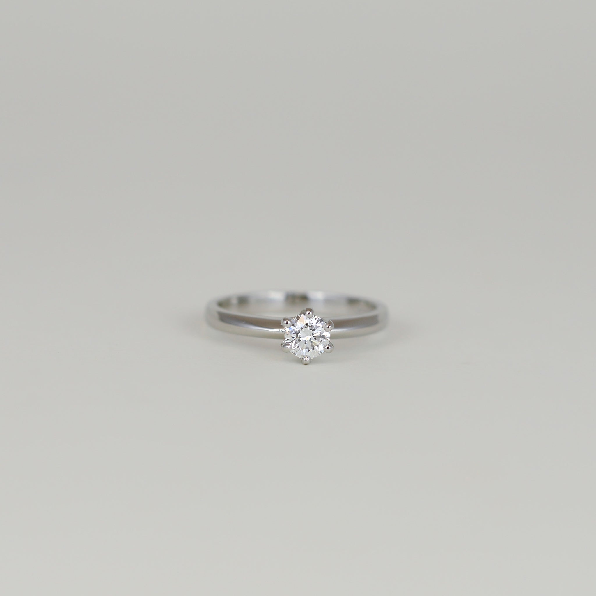 Platinum 0.41ct Brilliant Cut Diamond Solitaire Ring