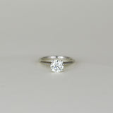 Platinum 1.37ct Round Brilliant Diamond Solitaire Ring