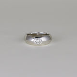 18ct White Gold 0.59ct Oval Diamond Dress Ring