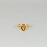 9ct Yellow Gold 1.65ct Oval Citrine Ring