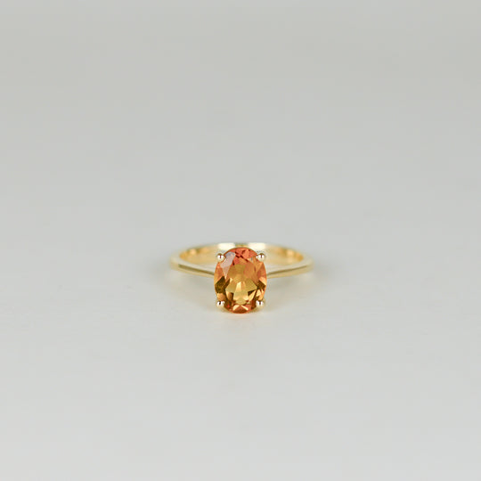 9ct Yellow Gold 1.65ct Oval Citrine Ring