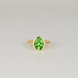 9ct Yellow Gold 2.64ct Oval Peridot Ring