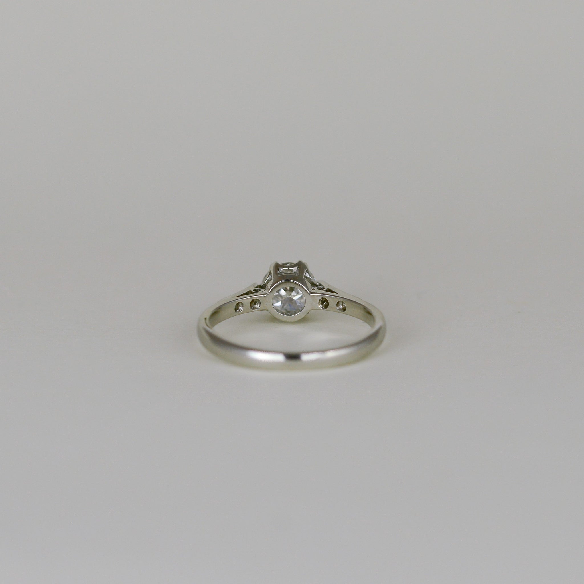 Platinum 0.80ct Edwardian Diamond Solitaire Ring