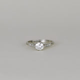 Platinum 0.80ct Edwardian Diamond Solitaire Ring