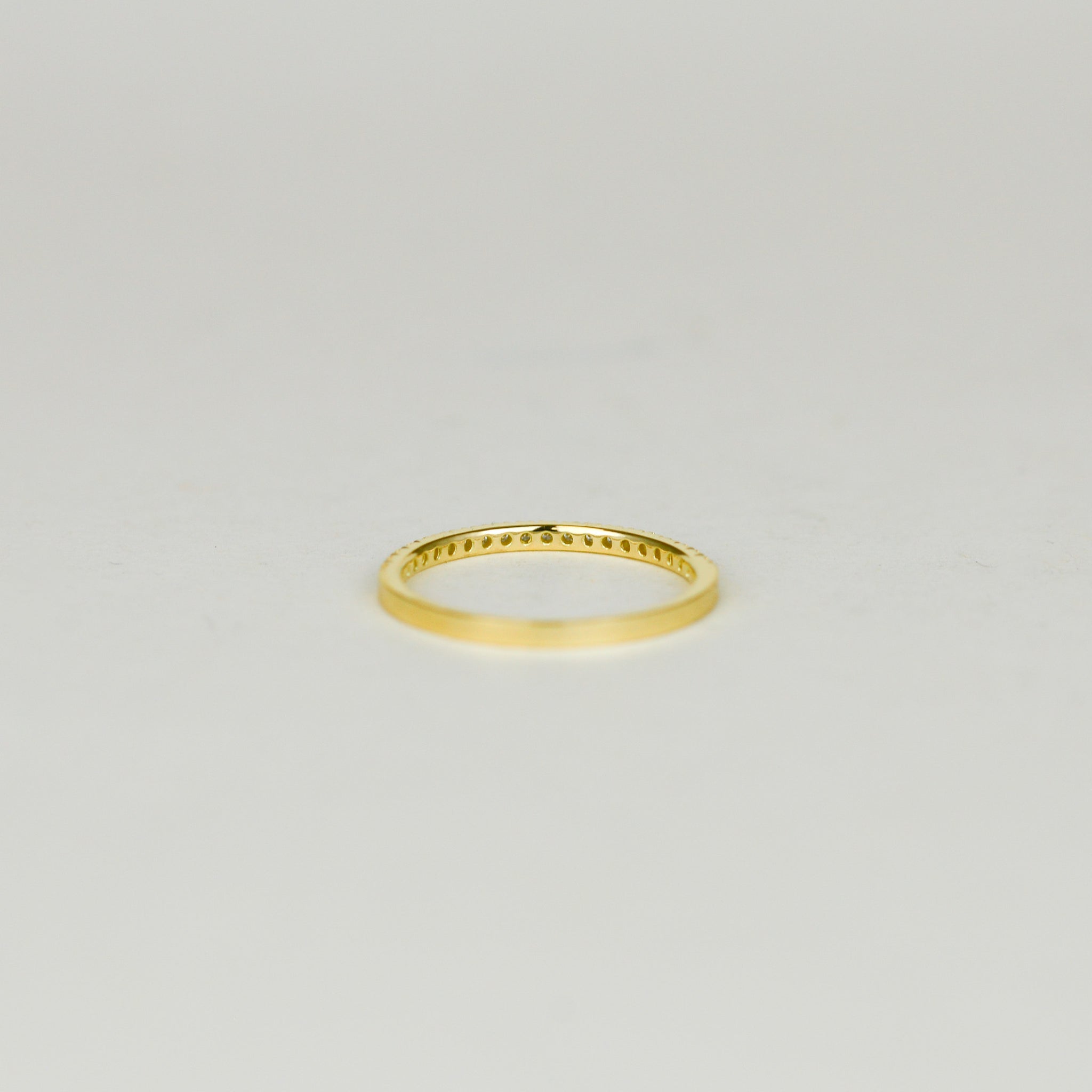 18ct Yellow Gold 0.20ct Round Brilliant Diamond Half Eternity Ring