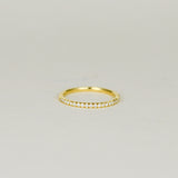 18ct Yellow Gold 0.20ct Round Brilliant Diamond Half Eternity Ring