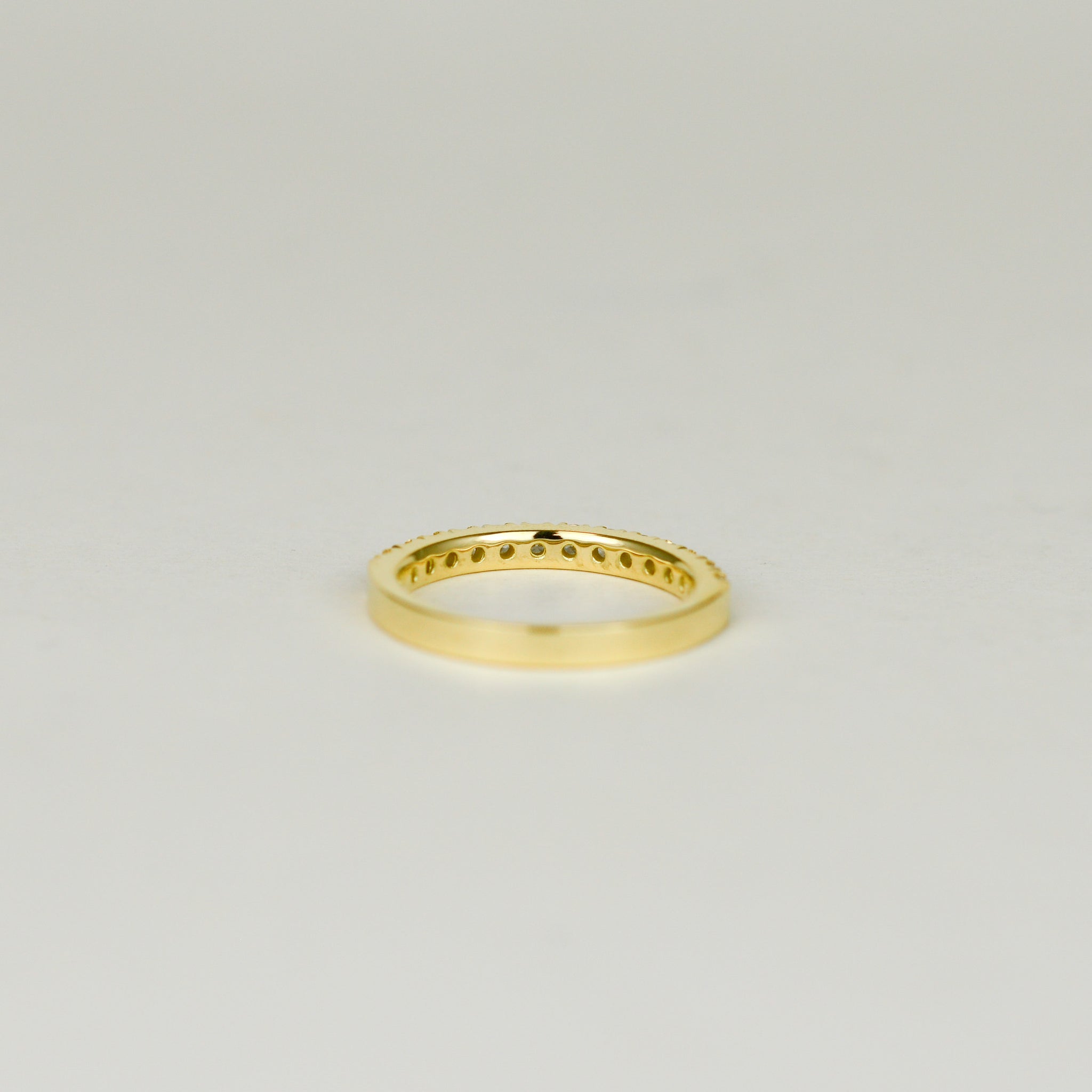 18ct Yellow Gold 0.59ct Round Brilliant Diamond Half Eternity Ring