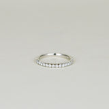 18ct White Gold 0.34ct Round Brilliant Diamond Half Eternity Ring