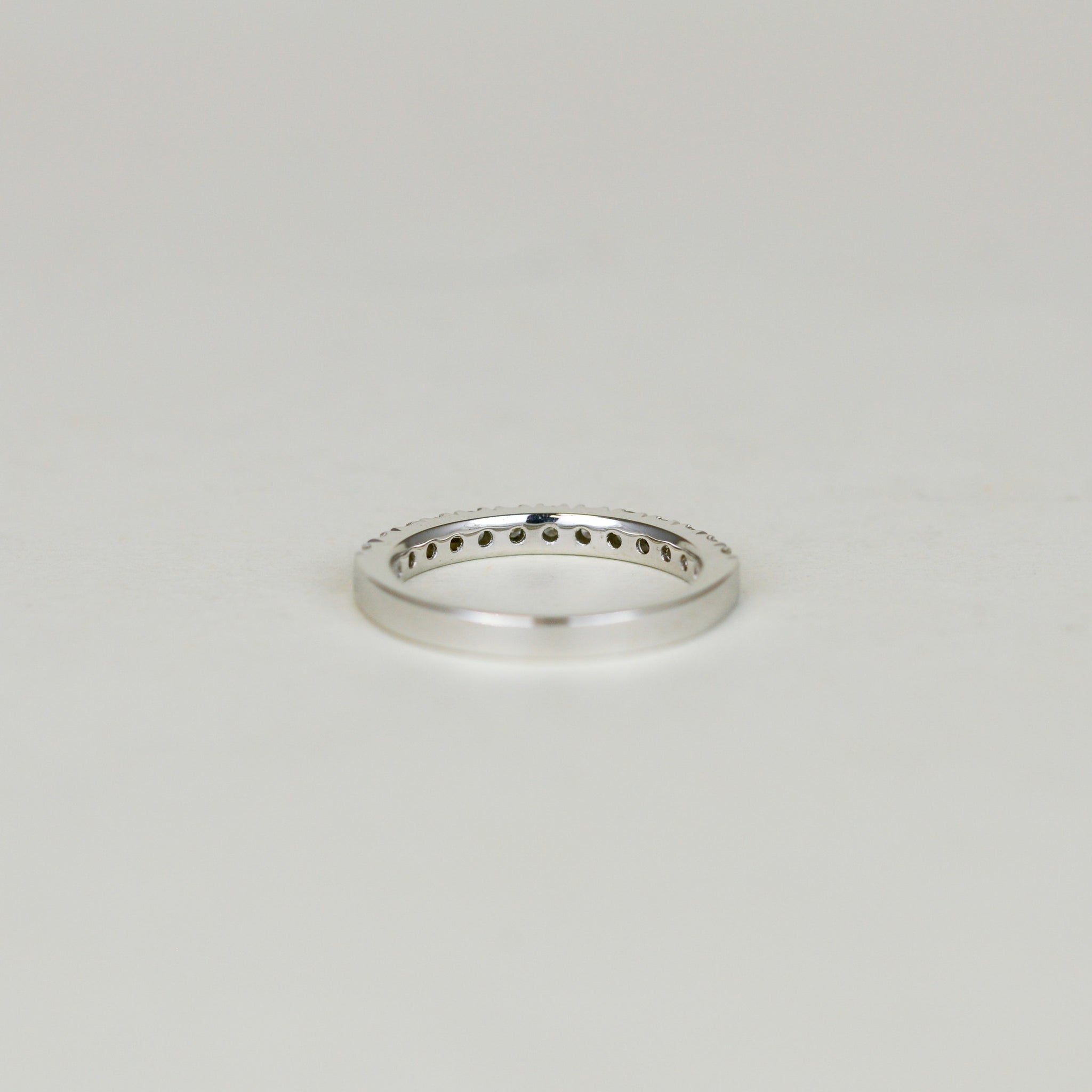 Platinum 0.59ct Round Brilliant Diamond Half Eternity Ring