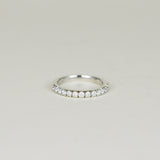 Platinum 0.59ct Round Brilliant Diamond Half Eternity Ring