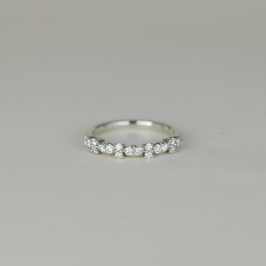 Platinum 0.33ct Fancy Diamond Eternity Ring