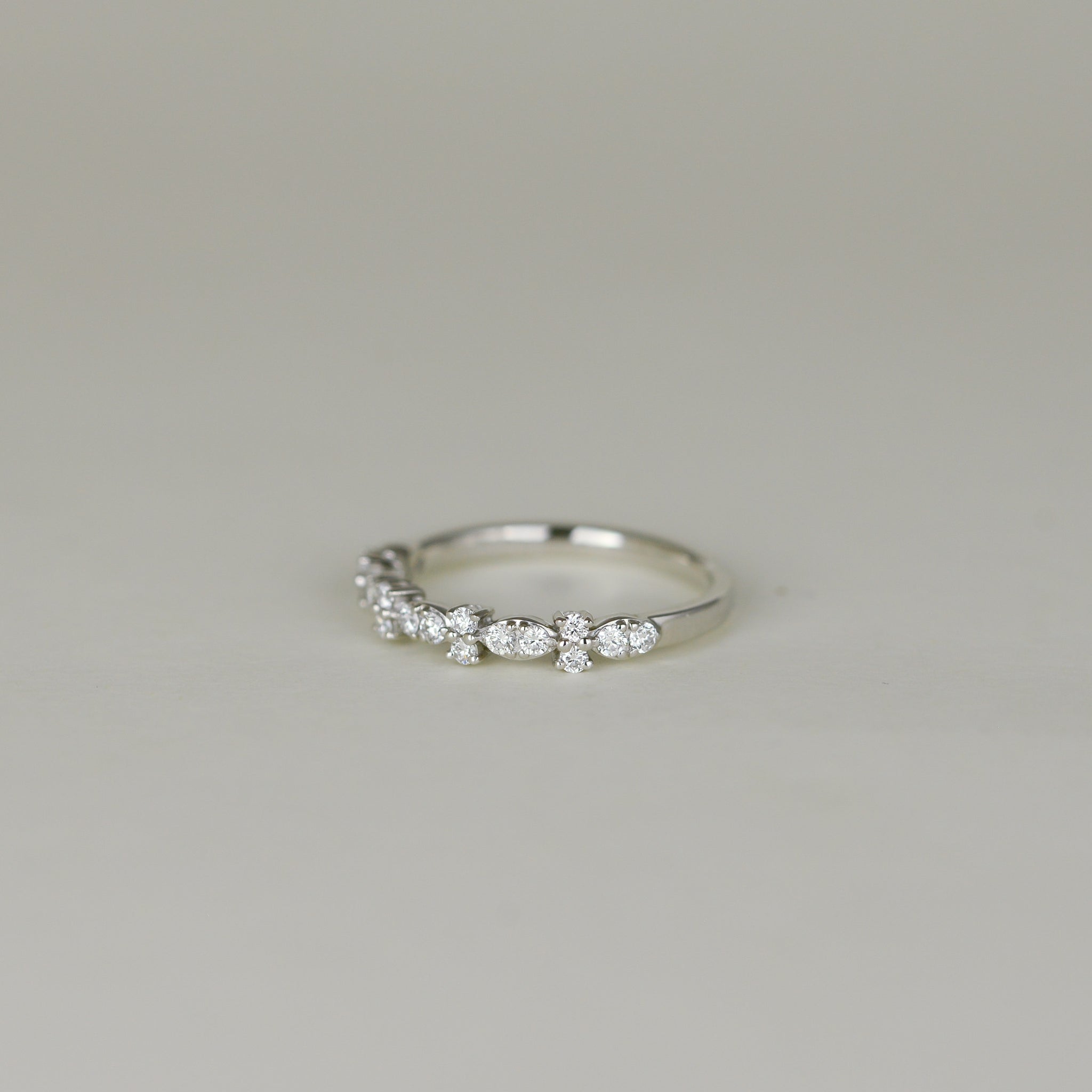 Platinum 0.33ct Fancy Diamond Eternity Ring