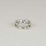 18ct White Gold 0.51ct Round Scattered Diamond Dress Ring