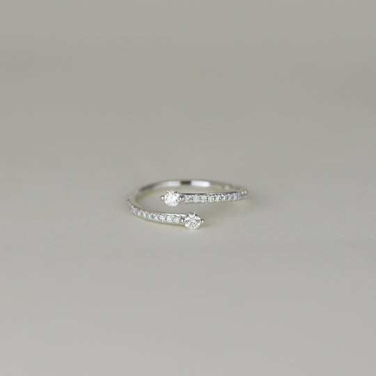 Platinum 0.30ct Diamond Split Dress Ring