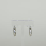 9ct White Gold Small 15mm Hoop Earrings