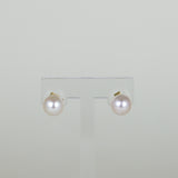 9ct Yellow Gold 7.5mm Cultured Pearl Stud Earrings