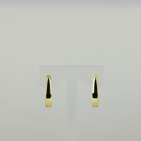 9ct Yellow Gold Horseshoe Hoop Earrings