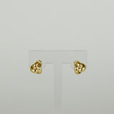 9ct Yellow Gold D-Section Knot Stud Earrings