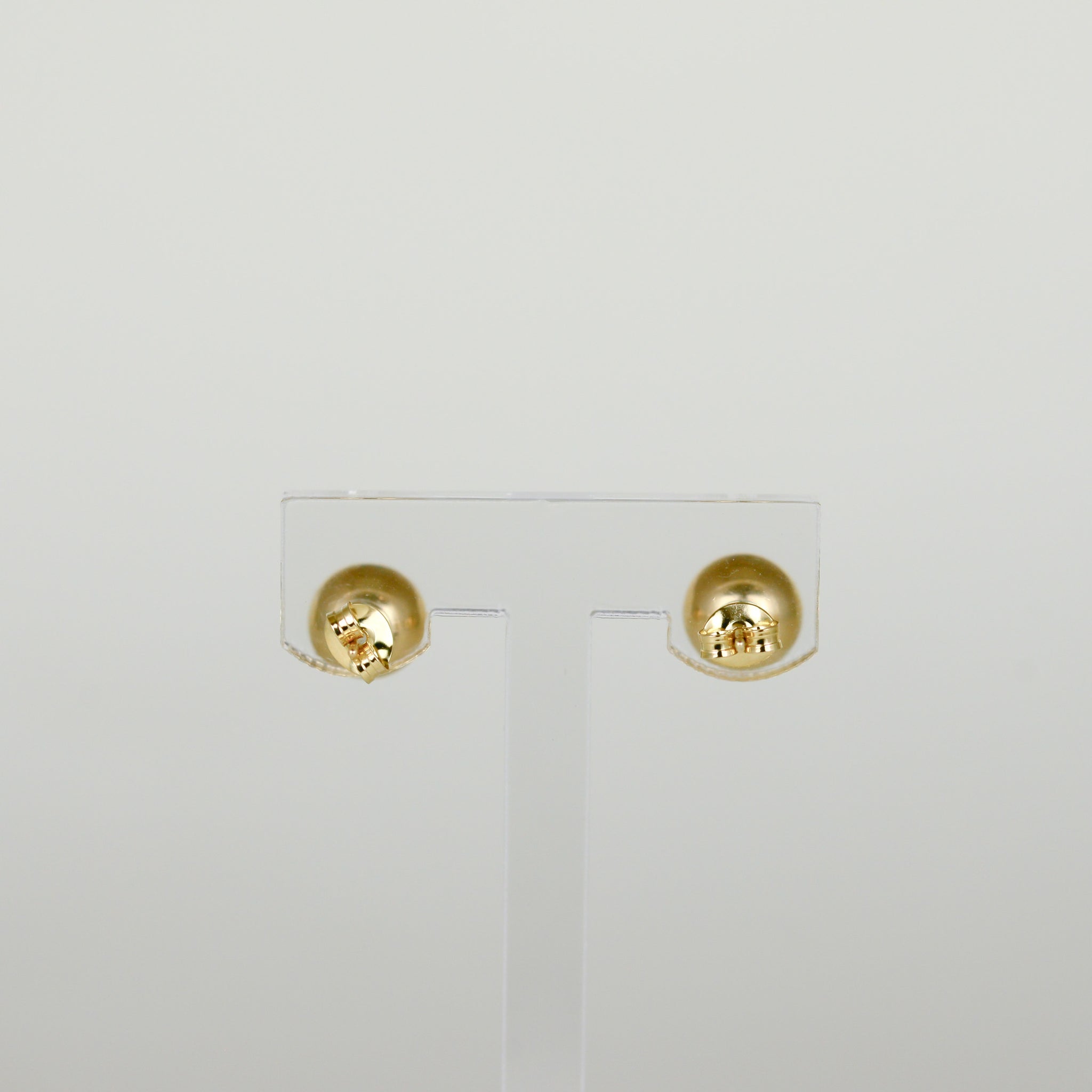 9ct Yellow Gold 8mm Hollow Ball Stud Earrings