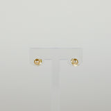 9ct Yellow Gold 4mm Hollow Ball Stud Earrings