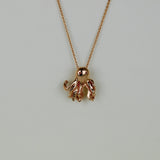 9ct Rose Gold Octopus Pendant