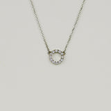 18ct White Gold 0.21ct Diamond Polo Pendant