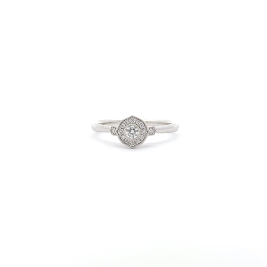 18ct White Gold 0.16ct Diamond Cluster Ring