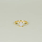 9ct Yellow Gold 0.44ct Oval Opal Ring