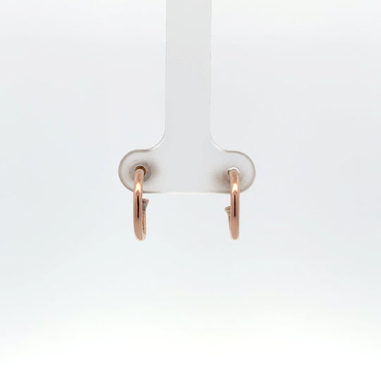 9ct Rose Gold 3/4 Hoop Earrings - Small
