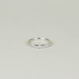 Platinum 0.07ct Round Brilliant Diamond Half Eternity Ring