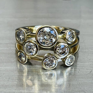 Three-row Bubble Ring