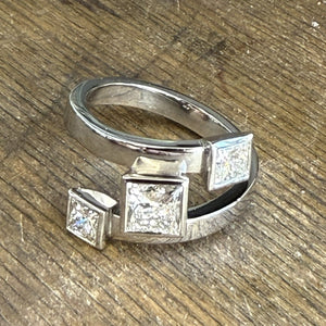 Contemporary Princess-cut Ring