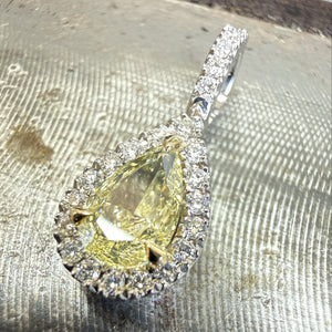 A Fancy Yellow Diamond Pendant