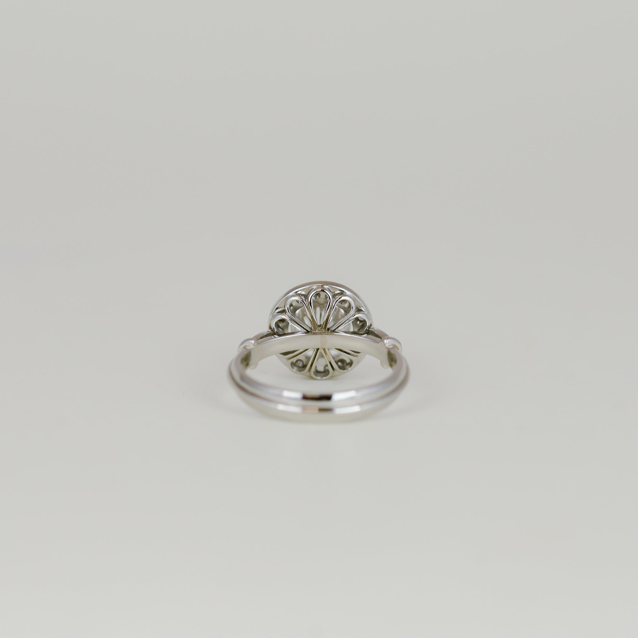 Platinum 1.22ct Brilliant Cut Diamond Halo Ring