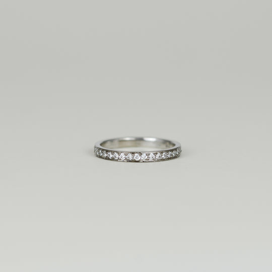 18ct White Gold 0.58ct Pavé Full Eternity Ring