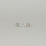 Platinum 0.34ct Round Diamond Bubble Half-Eternity Ring