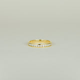 18ct Yellow Gold 0.34ct Diamond Channel Set Half Eternity Ring