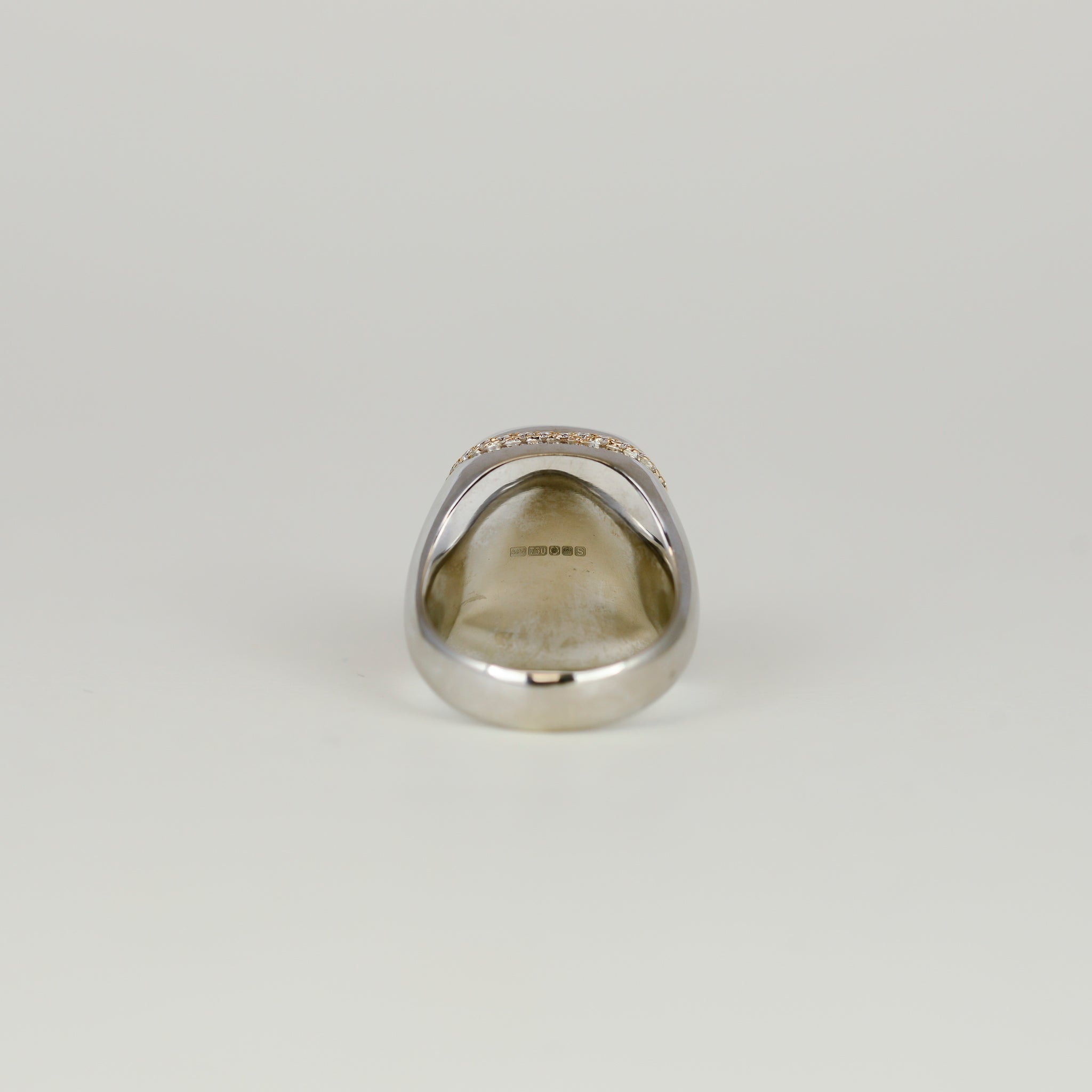 18ct White and Rose Gold 14.55ct Tourmaline and Diamond Dress Ring