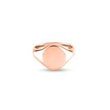 18ct Rose Gold 13 x 11mm Oval Signet Ring