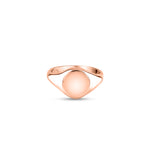 18ct Rose Gold 11 x 9mm Oval Signet Ring