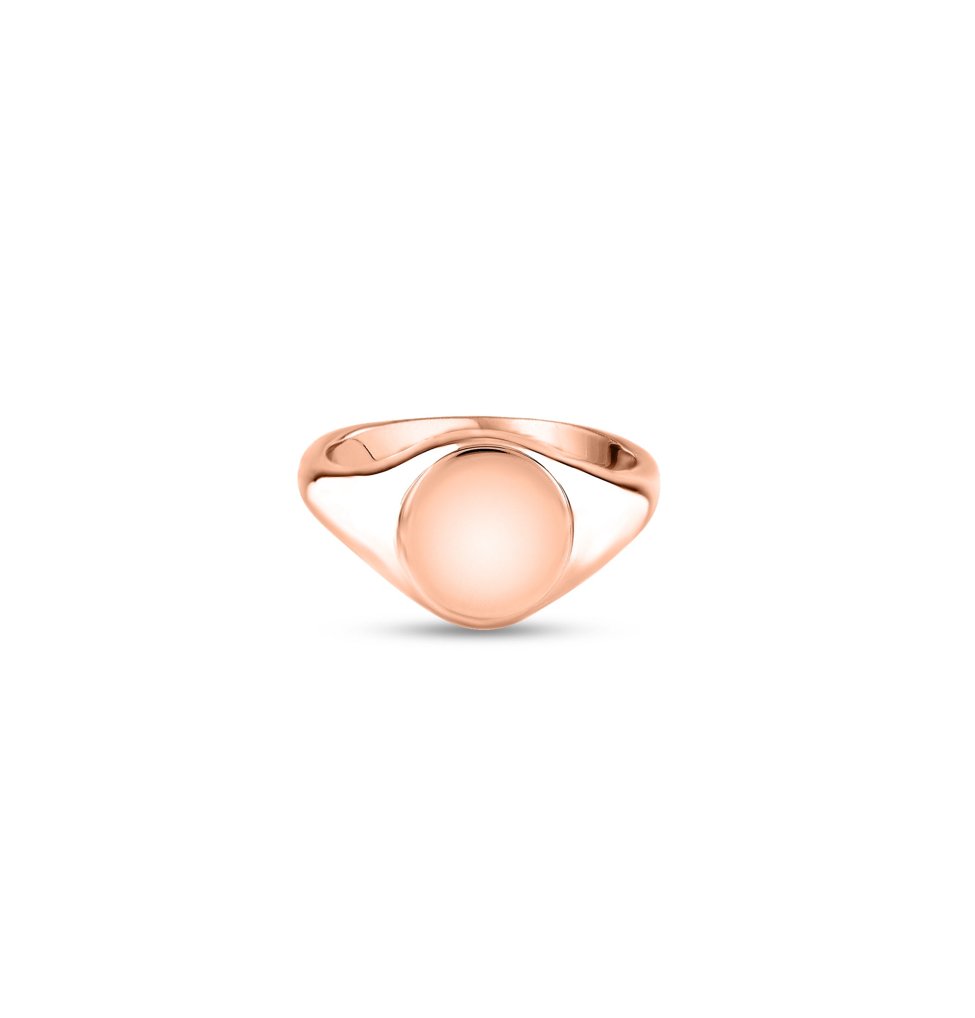 18ct Rose Gold 11 x 9mm Oval Signet Ring