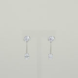 18ct White Gold 1.63ct Diamond Drop Earrings